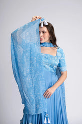 A Day In Mumbai Embroidered Anarkali Set